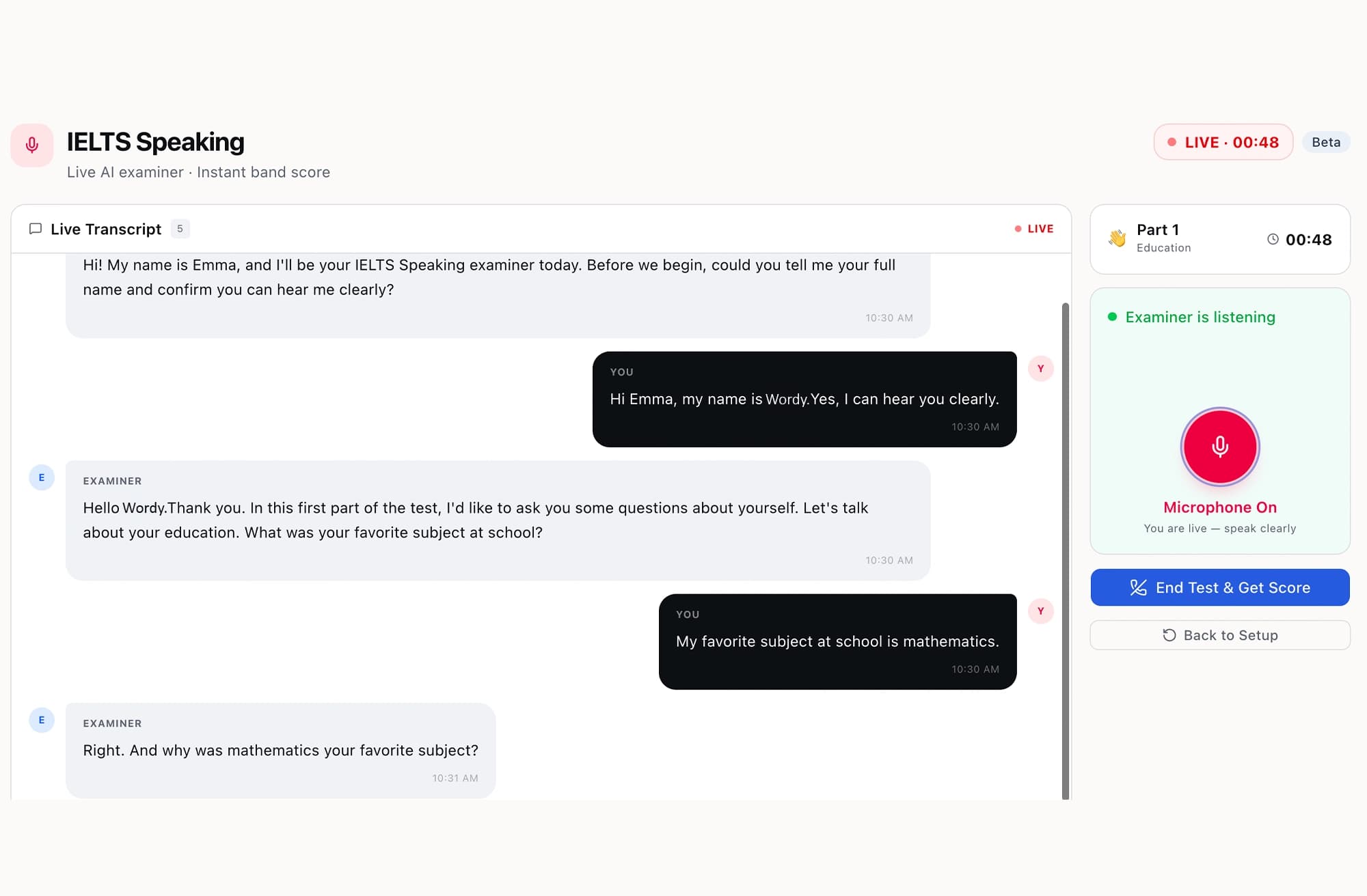 AI Speaking Coach